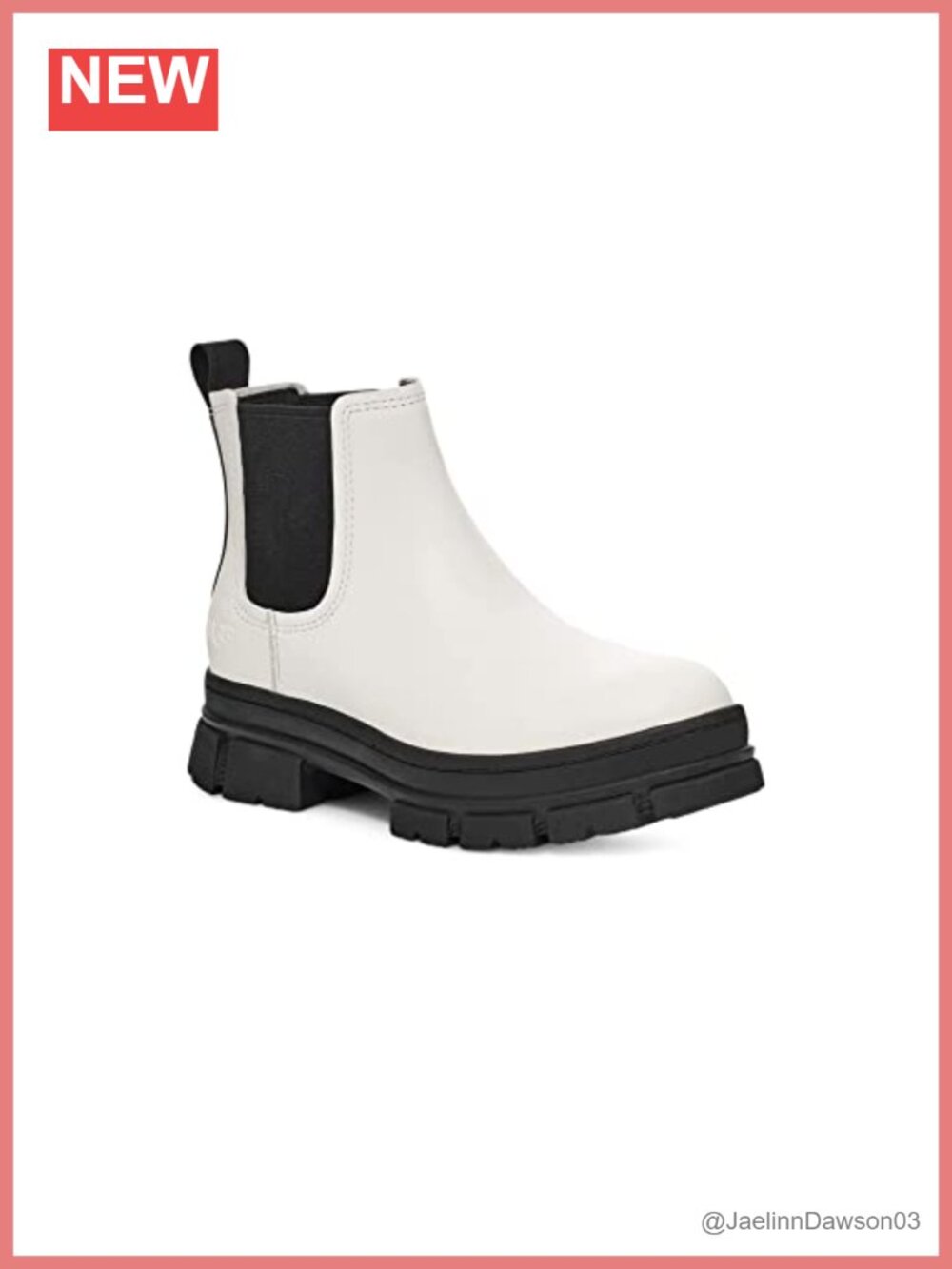 Women's Water Resistant Leather Chelsea Ankle Boot, Pull-On